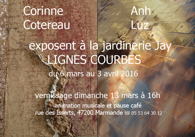 affiche de l'exposition LIGNES COURBES/ poster of the exhibition CURVED LINES